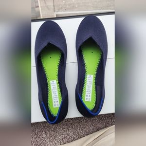 Rothy's Navy Blue 7.5 flats. Almost new